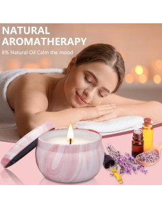 Set de 8 Velas Aromáticas NVGCX - Alivio del Estrés 2