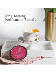 Vela de Afirmación Magnificent 101 - Cera de Soja 170 g - Aroma Salvia y Palo Santo - 35 Horas de Quema 2