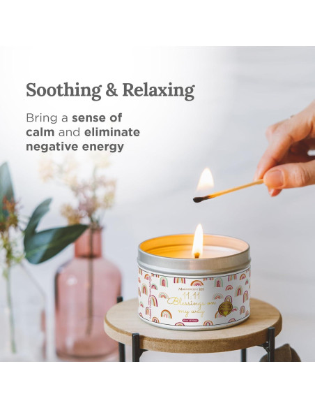 Vela de Afirmación Magnificent 101 - Cera de Soja 170 g - Aroma Salvia y Palo Santo - 35 Horas de Quema