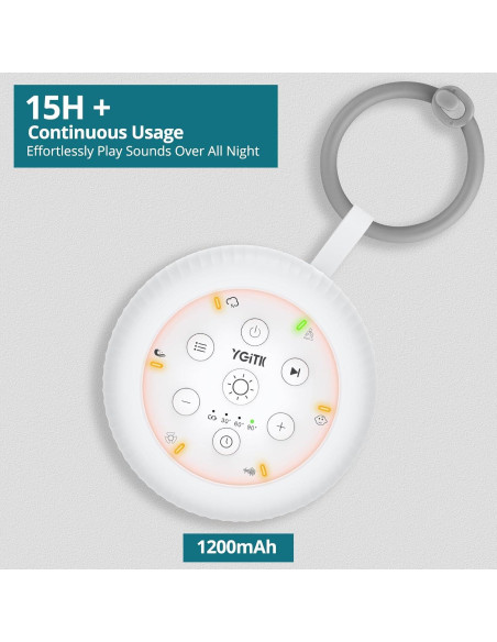 Máquina de Ruido Blanco Portátil YGiTK KTY018 con 30 Sonidos