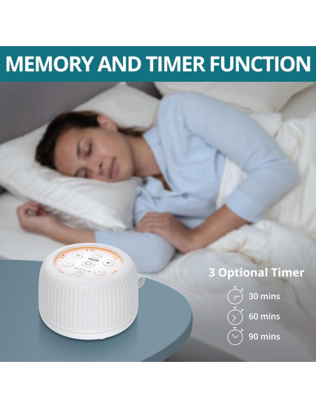 Máquina de Ruido Blanco Portátil YGiTK KTY018 con 30 Sonidos