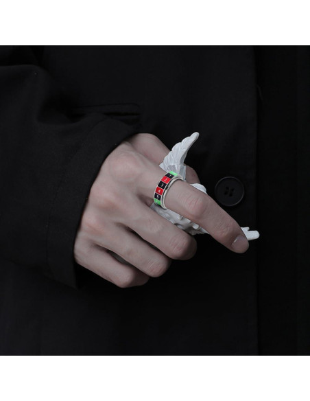 Anillo Giratorio Antiestrés OIDIMS de Acero Inoxidable Talla 11