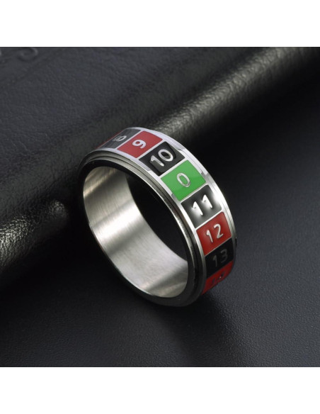 Anillo Giratorio Antiestrés OIDIMS de Acero Inoxidable Talla 11