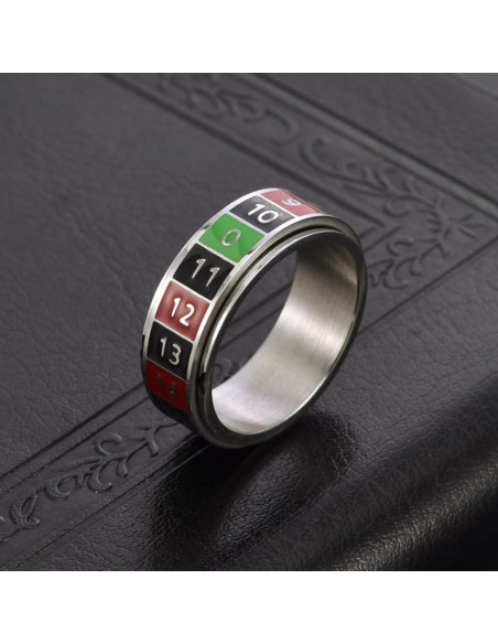 Anillo Giratorio Antiestrés OIDIMS de Acero Inoxidable Talla 11