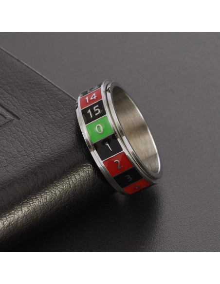 Anillo Giratorio Antiestrés OIDIMS de Acero Inoxidable Talla 11