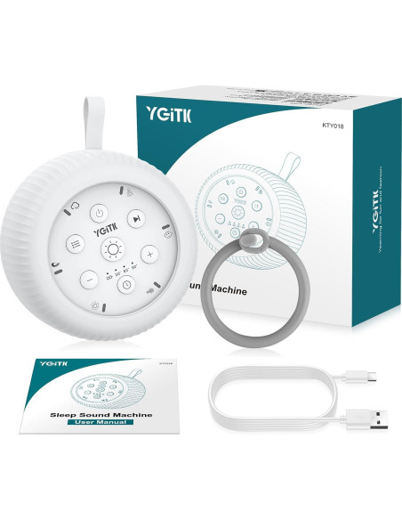Máquina de Ruido Blanco Portátil YGiTK KTY018 con 30 Sonidos
