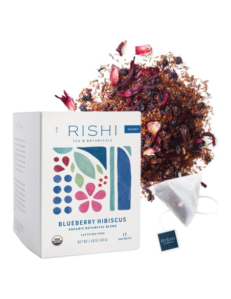 Té de hierbas Rishi Hibisco y Arándano Orgánico - 15 sachets