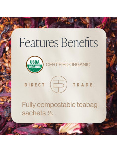 Té de hierbas Rishi Hibisco y Arándano Orgánico - 15 sachets 2