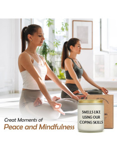 Vela Aromática de Lavanda QC-LZ184-A - Cuidado Personal 50h 2