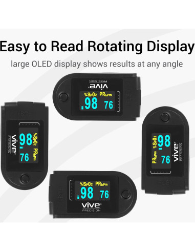 Oxímetro de Pulso Bluetooth Vive Precision con Estuche y Baterías