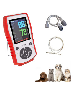 Oxímetro de Pulso Veterinario PROMEVET PVPM350 - Monitoreo SpO2, Frecuencia Cardíaca y Temperatura