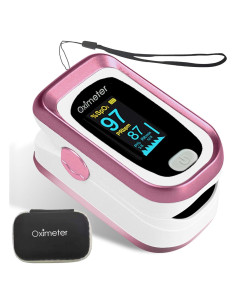 Oxímetro de Pulso OLED Longnan con Pantalla Grande y Funda