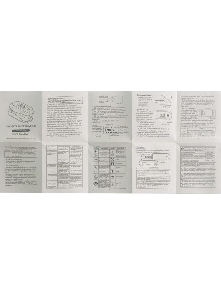 Oxímetro de Dedo LONGNAN - Monitor de Saturación SpO2 LED