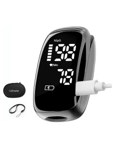 Oxímetro de Pulso FVYMZKA TY05 Recargable LED HD para Deportes