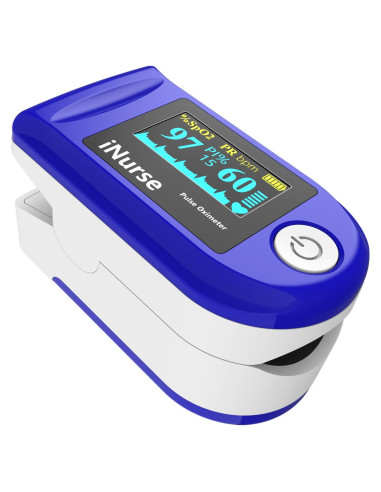 Oxímetro de Pulso Portátil LONGNAN con Pantalla OLED 1.2"