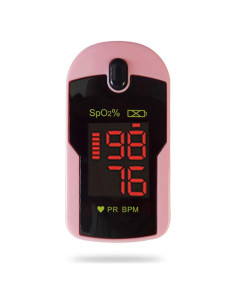 Oxímetro de Pulso Concord Rosa - Medición SpO2 y Frecuencia Cardíaca