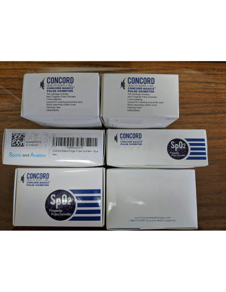 Oxímetro de Pulso Concord Basics - Monitor SpO2 y Pulso Azul