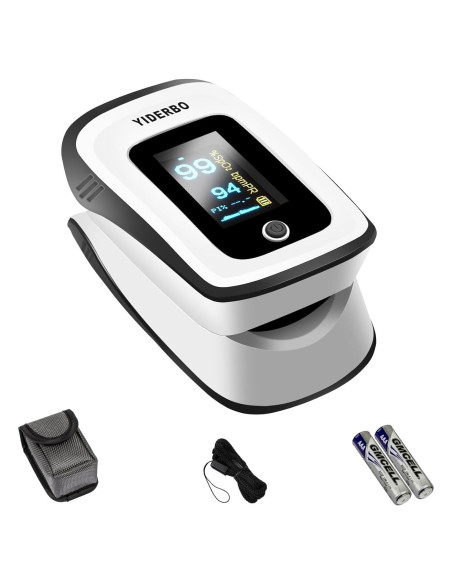 Oxímetro de Pulso YIDERBO - Medición SpO2 y Frecuencia Cardíaca