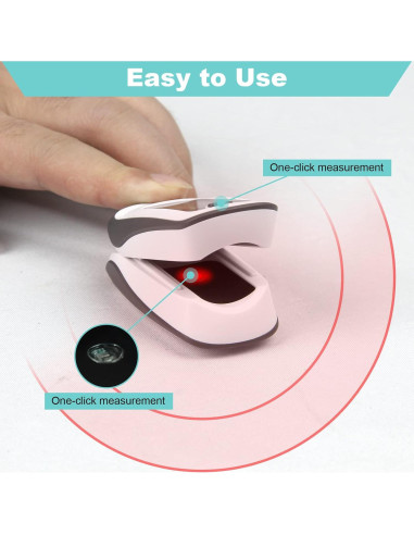 Oxímetro de Pulso YIDERBO - Medición SpO2 y Frecuencia Cardíaca