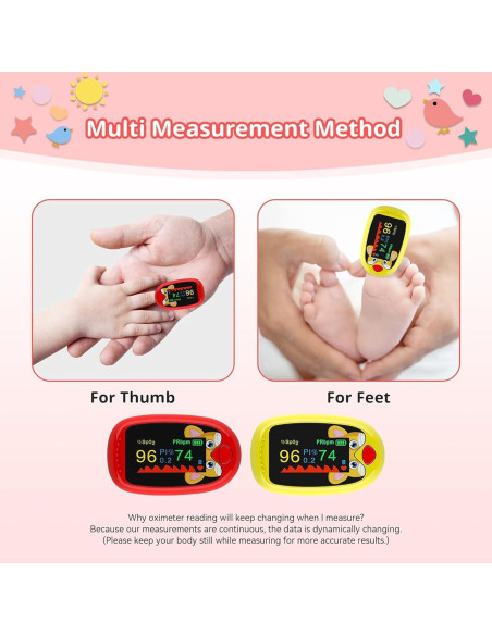 Oxímetro de Pulso Pediátrico Xuzhou TY05, Monitoreo SpO2 y Frecuencia Cardíaca