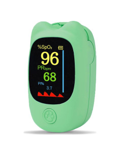 Oxímetro de Pulso Pediátrico YHXPIAY Verde Recargable