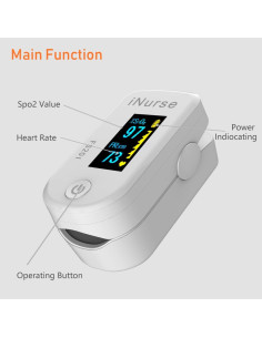 Oxímetro de Pulso Digital OLED Hunan Accurate con Estuche 2