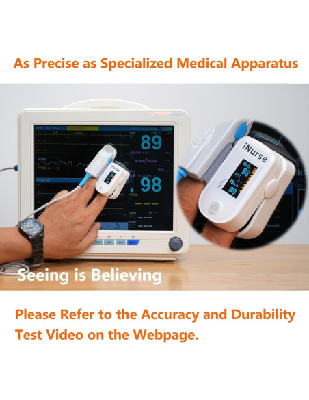 Oxímetro de Pulso Digital OLED Hunan Accurate con Estuche