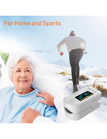 Oxímetro de Pulso Digital OLED Hunan Accurate con Estuche