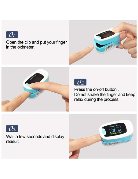 Oxímetro de Pulso CONTEC CMS50NA SpO2 y Frecuencia Cardíaca