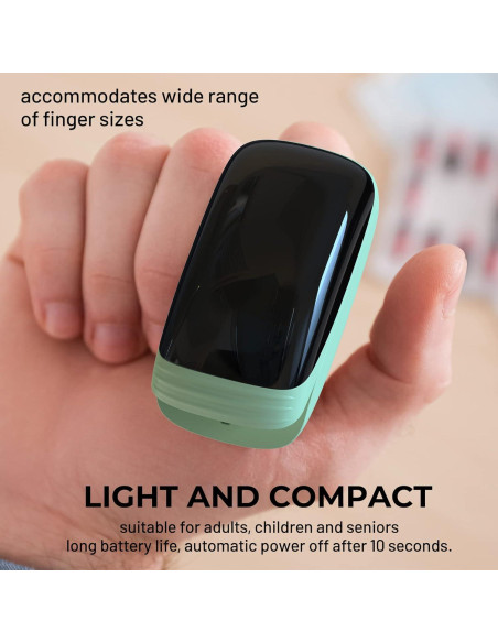 Oxímetro de Pulso Digital LBEAURG con Pantalla LED Verde