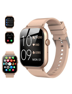 Reloj Inteligente Zoklze Rosa 2.01" Fitness Bluetooth IP67