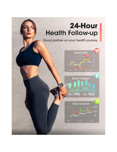 Reloj Inteligente Sanorum G56 para Hombres y Mujeres 5ATM