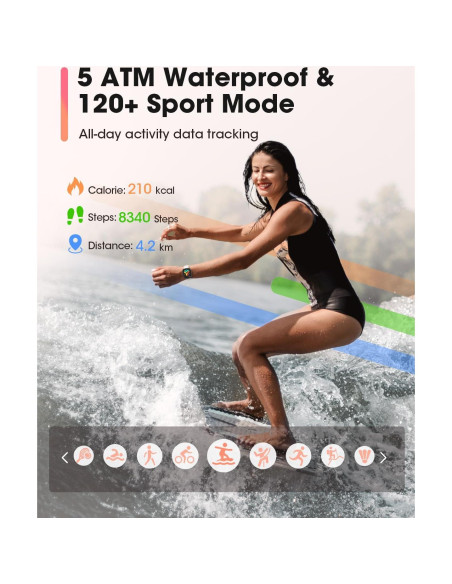 Reloj Inteligente Sanorum G56 para Hombres y Mujeres 5ATM