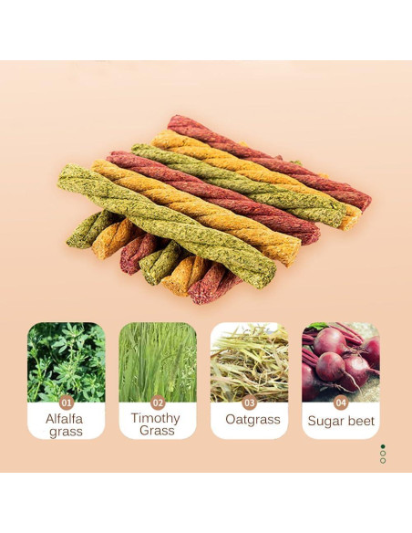 20 Juguetes Masticables para Hámster Dbeans - Sabores Mixtos