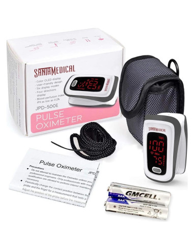 Oxímetro de Pulso SantaMedical JPD-500E con Pantalla LED