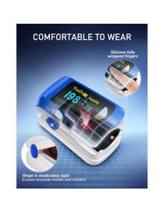 Oxímetro de Pulso MugaTree de Dedo SpO2 y Frecuencia Cardíaca 2