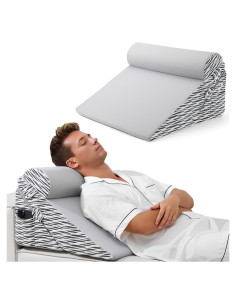 Cojín en Cuña Ajustable Lewondr para Alivio de Reflujo y Dolor