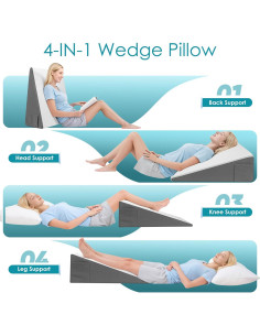 Cojín en Cuña DiffPacky 61x61x25.4 cm Espuma Viscoelástica 2