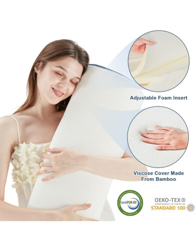 Juego de 6 almohadas en cuña ortopédicas Lazyzizi - Espuma viscoelástica