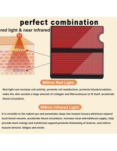 Saco de Dormir Terapia de Luz Roja GUYULUX 180x60cm 2352 LEDs 2