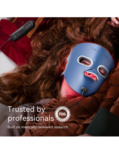 Máscara de Terapia de Luz LED Hello Face M500 para Acné y Arrugas