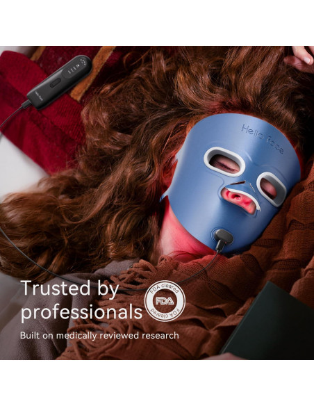 Máscara de Terapia de Luz LED Hello Face M500 para Acné y Arrugas