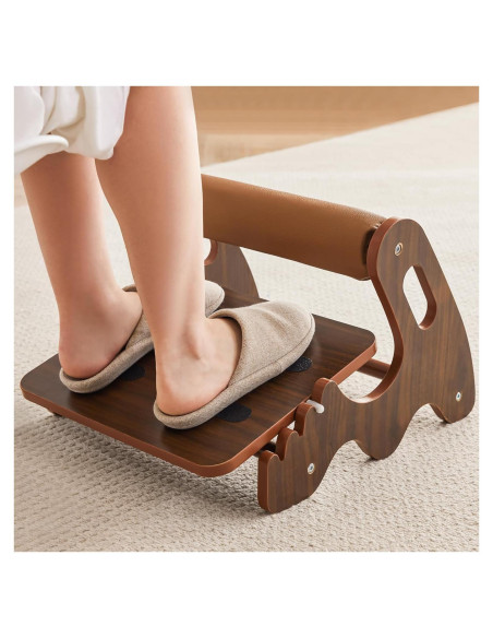 Reposapiés ergonómico ajustable Spaccld de madera antideslizante