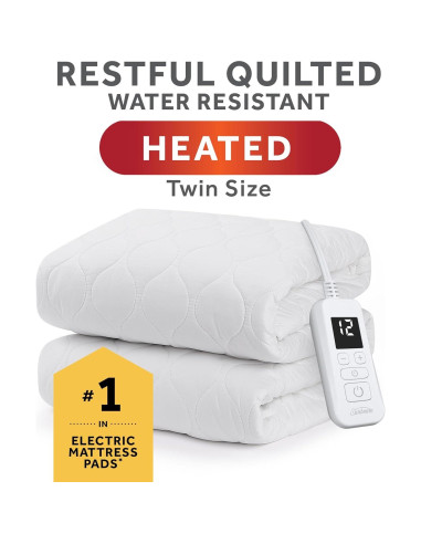 Protector de colchón calefaccionado Sunbeam Individual 99x191 cm