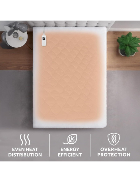 Protector de colchón calefaccionado Sunbeam Individual 99x191 cm
