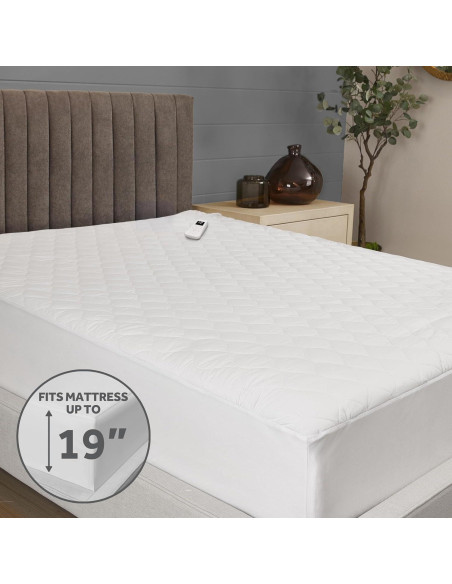 Protector de colchón calefaccionado Sunbeam Individual 99x191 cm