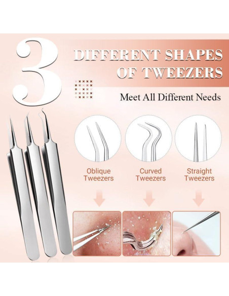 Kit de Herramientas Aocesk para Remoción de Puntos Negros - 7 Piezas