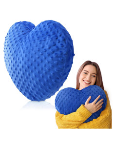 Almohada Sensorial con Peso Briwooody Corazón 30x30 cm Azul
