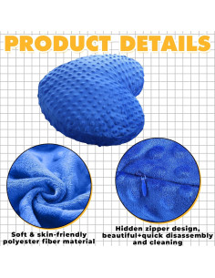 Almohada Sensorial con Peso Briwooody Corazón 30x30 cm Azul 2
