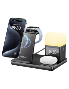Estación de Carga Inalámbrica 6 en 1 CESDAP para iPhone y Apple Watch